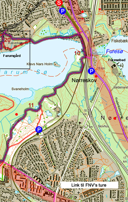 Turkort Furesø Øst